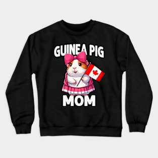 Guinea Pig Mom Canada Day Crewneck Sweatshirt